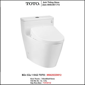 Bồn Cầu Điện Tử TOTO MS625CDW12