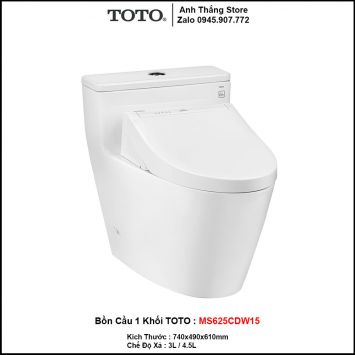 Bồn Cầu Điện Tử TOTO MS625CDW15