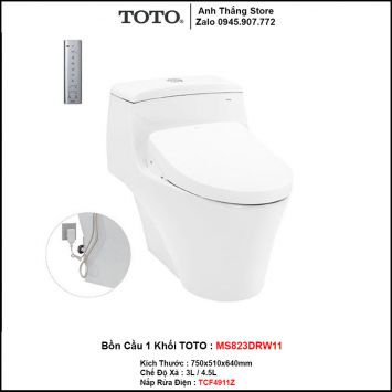 Bồn Cầu Điện Tử TOTO MS823DRW11