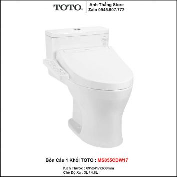 Bồn Cầu Điện Tử TOTO MS855CDW17