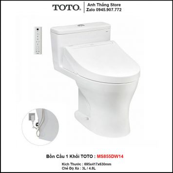 Bồn Cầu Điện Tử TOTO MS855DW14