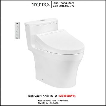 Bồn Cầu Điện Tử TOTO MS885DW14