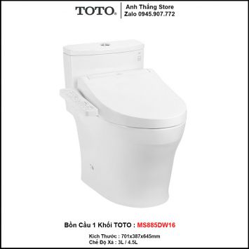 Bồn Cầu Điện Tử TOTO MS885DW16