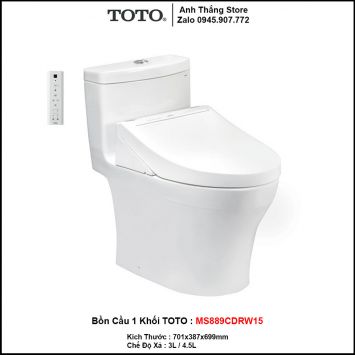 Bồn Cầu Điện Tử TOTO MS889CDRW15