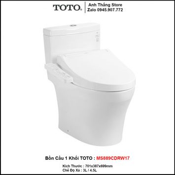 Bồn Cầu Điện Tử TOTO MS889CDRW17