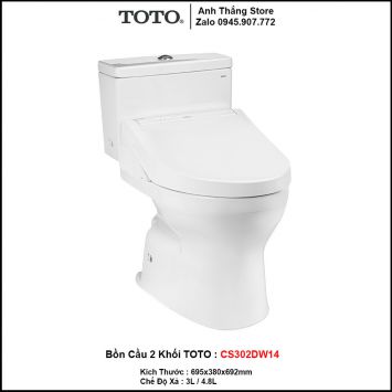 Bồn Cầu Điện Tử TOTO CS302DW14