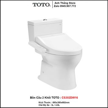 Bồn Cầu Điện Tử TOTO CS302DW16