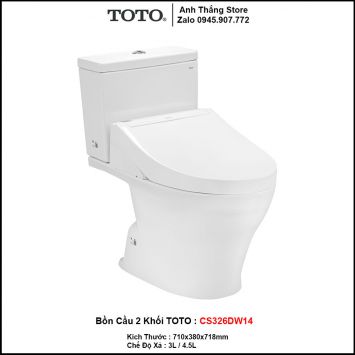 Bồn Cầu Điện Tử TOTO CS326DW14