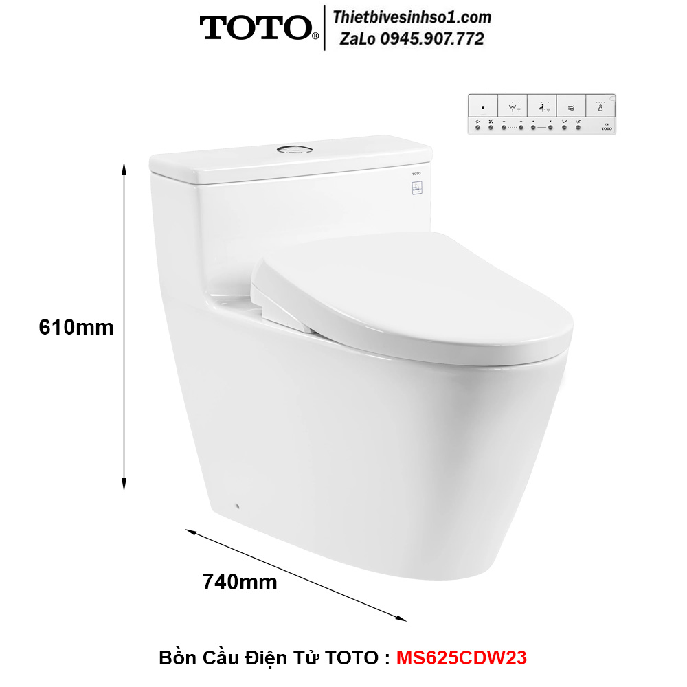 Bồn Cầu Điện Tử TOTO MS625CDW23