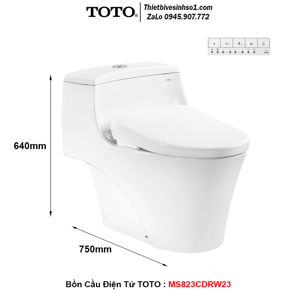 Bồn Cầu Điện Tử TOTO MS823CDRW23