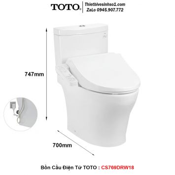 Bồn Cầu Điện Tử TOTO CS769DRW18