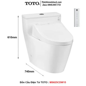 Bồn Cầu Điện Tử TOTO MS625CDW15