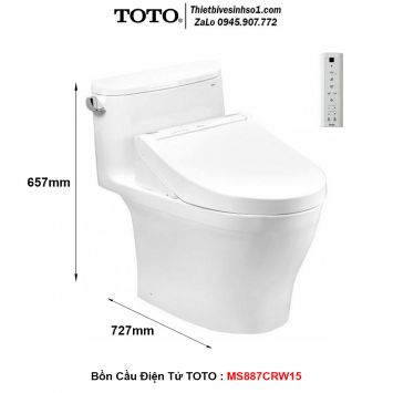 Bồn Cầu Điện Tử TOTO MS887CRW15