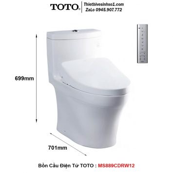 Bồn Cầu Điện Tử TOTO MS889CDRW12