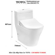 Bồn Cầu Nắp Rửa Cơ TOTO CW166RB-TCW09S