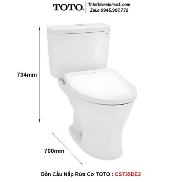 Bồn Cầu Nắp Rửa Cơ TOTO CS735DE2