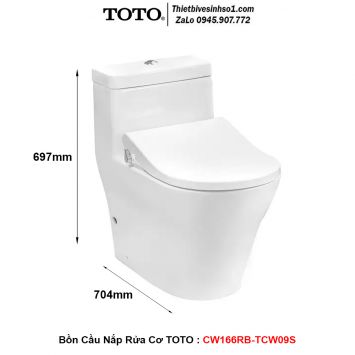 Bồn Cầu Nắp Rửa Cơ TOTO CW166RB-TCW09S