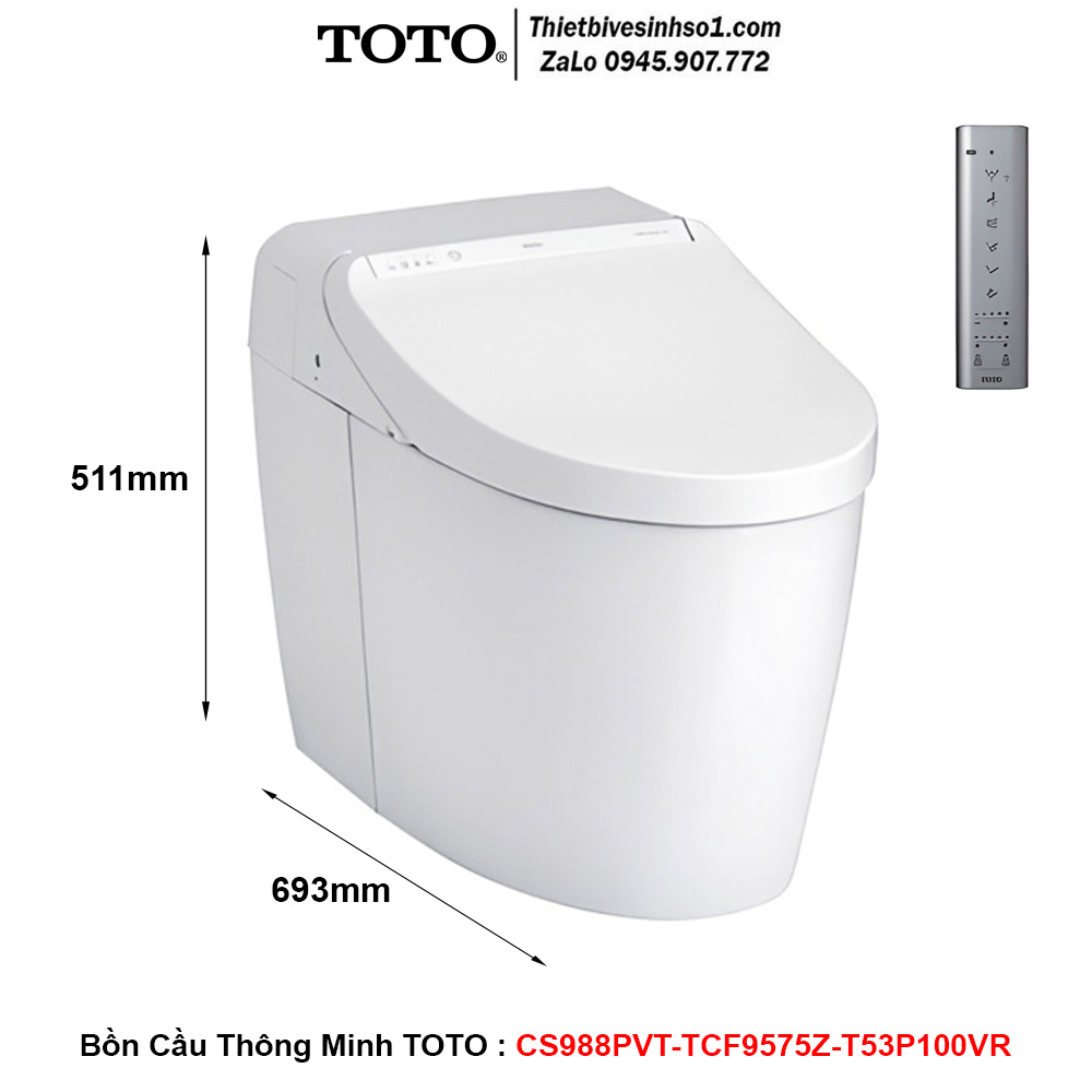 Bồn Cầu Thông Minh TOTO CS988PVT-TCF9575Z-T53P100VR