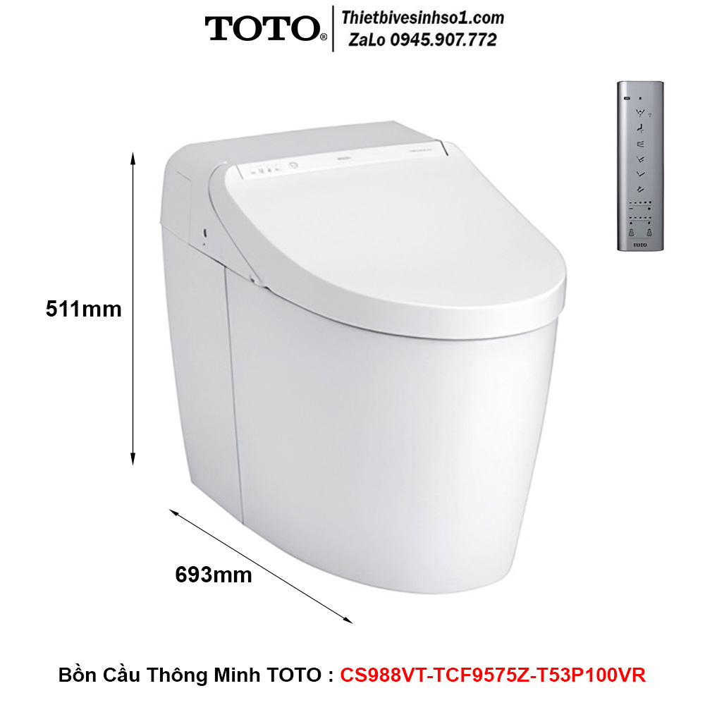 Bồn Cầu Thông Minh TOTO CS988VT-TCF9575Z-T53P100VR