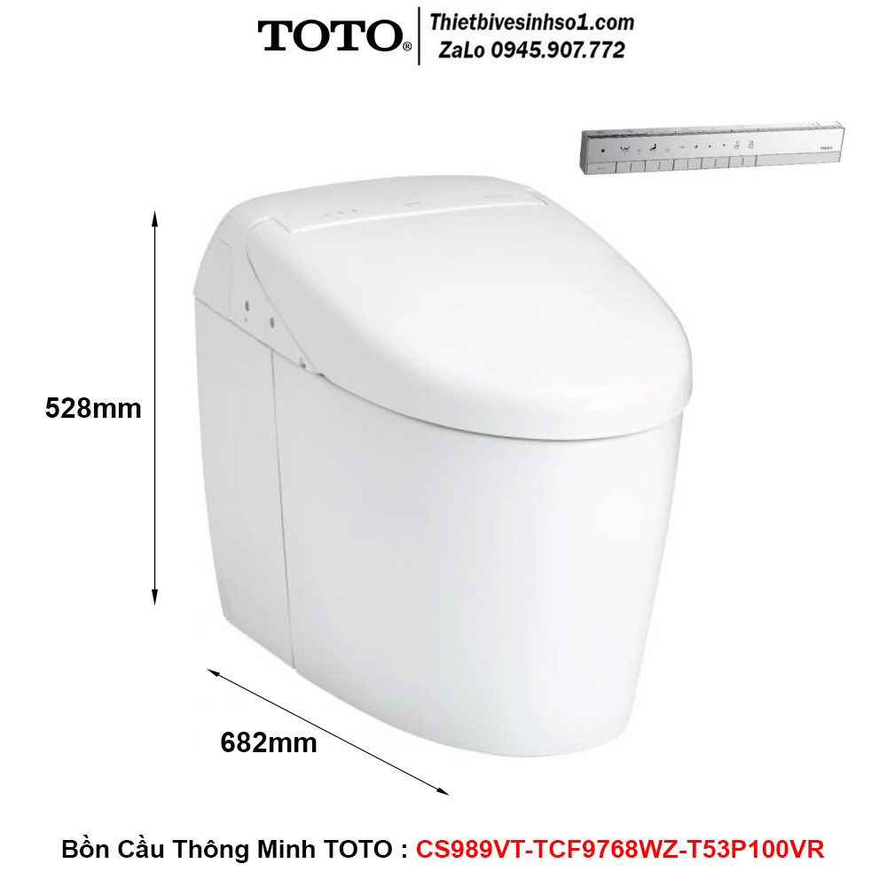 Bồn Cầu Thông Minh TOTO CS989VT-TCF9768WZ-T53P100VR