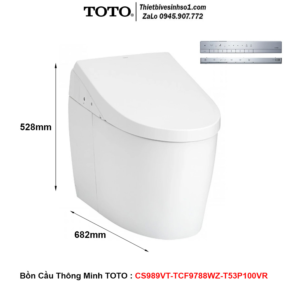 Bồn Cầu Thông Minh TOTO CS989VT-TCF9788WZ-T53P100VR