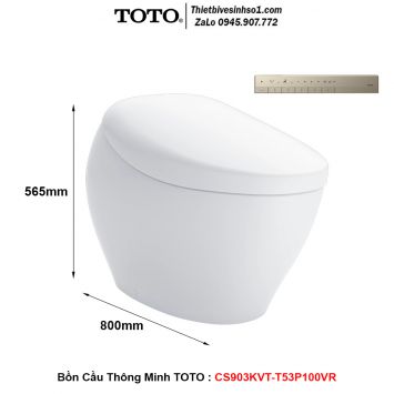 Bồn Cầu Thông Minh TOTO CS903KVT-T53P100VR