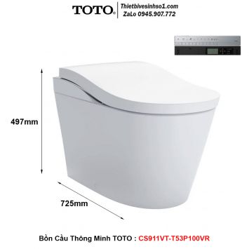Bồn Cầu Thông Minh TOTO CS911VT-T53P100VR