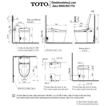 Bồn Cầu Thông Minh TOTO CS988PVT-TCF9575Z-T53P100VR