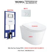 Bồn Cầu Treo Tường TOTO CW553-TC384CVK-WH172A-MB176