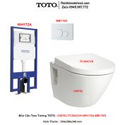 Bồn Cầu Treo Tường TOTO CW762-TC384CVK-WH172A-MB176G