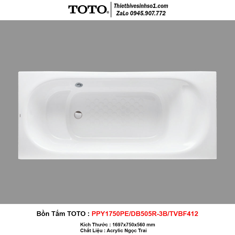 Bồn Tắm TOTO PPY1750PE-DB505R-3B-TVBF412