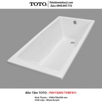Bồn Tắm TOTO PAY1520V-TVBF411