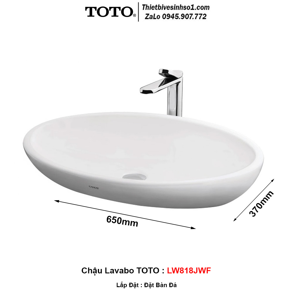Chậu Lavabo TOTO LW818JWF
