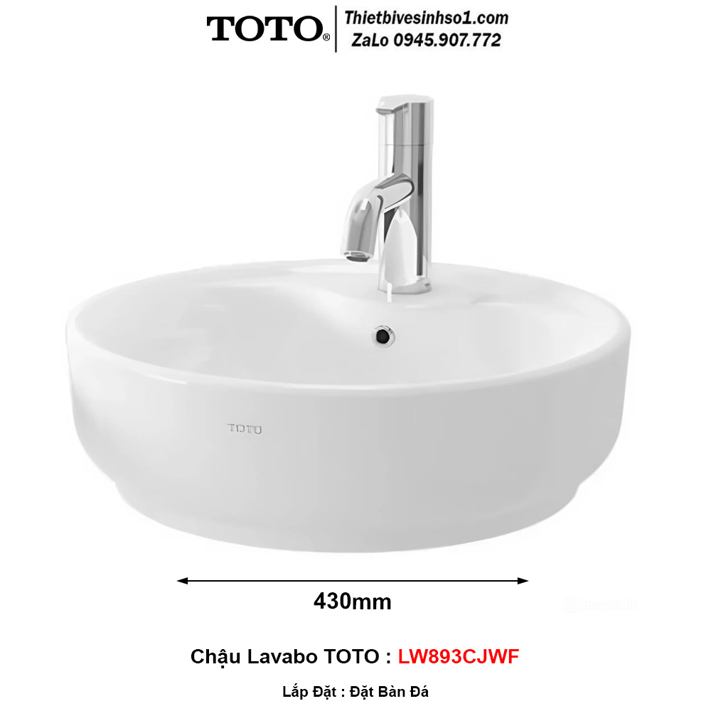 Chậu Lavabo TOTO LW893CJWF