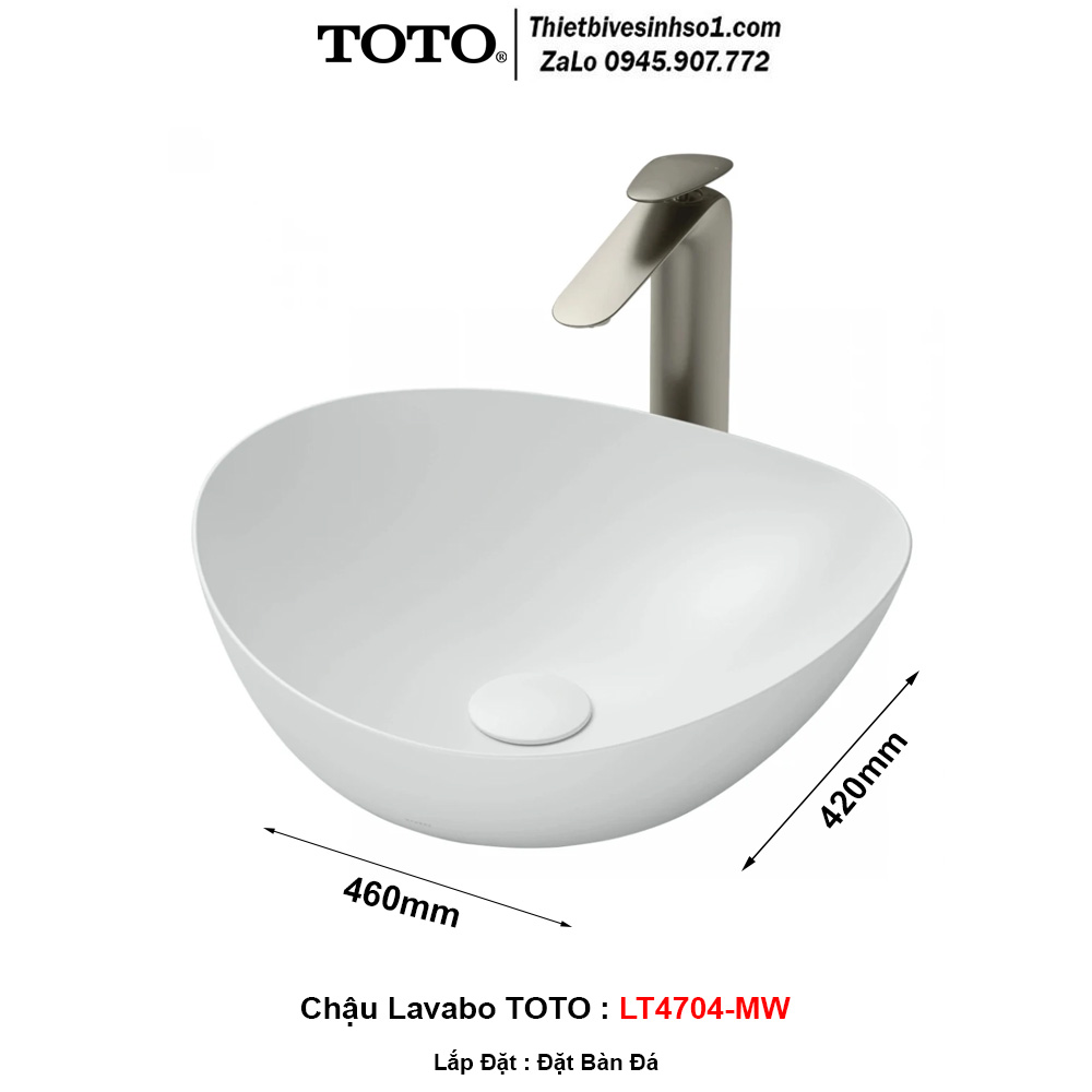 Chậu Lavabo TOTO LT4704-MW