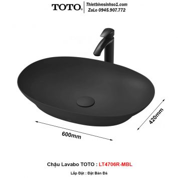 Chậu Lavabo TOTO LT4706R-MBL
