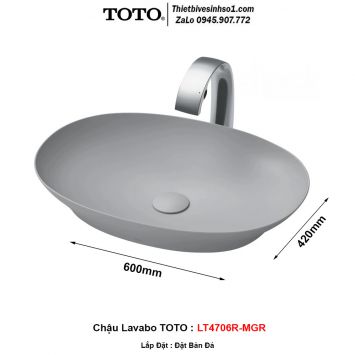 Chậu Lavabo TOTO LT4706R-MGR