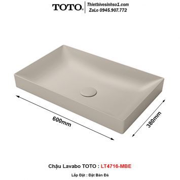 Chậu Lavabo TOTO LT4716-MBE