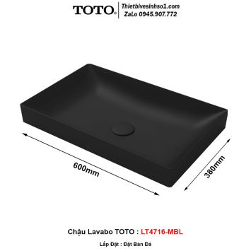 Chậu Lavabo TOTO LT4716-MBL