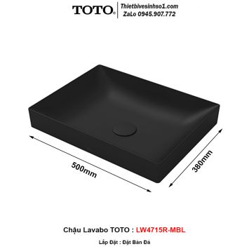 Chậu Lavabo TOTO LW4715R-MBL