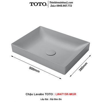 Chậu Lavabo TOTO LW4715R-MGR