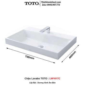 Chậu Lavabo TOTO LW1617C