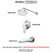 Sen Tắm Âm Tường TOTO TBW01003A-TBG01001B-TBS04304B