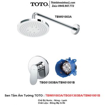 Sen Tắm Âm Tường TOTO TBW01003A-TBG01303BA-TBN01001B