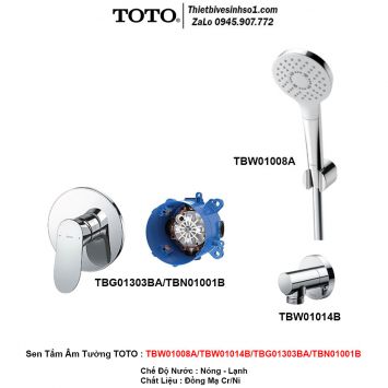 Sen Tắm Âm Tường TOTO TBW01008A-TBW01014B-TBG01303BA-TBN01001B