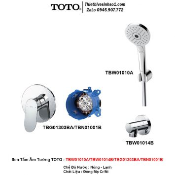 Sen Tắm Âm Tường TOTO TBW01010A-TBW01014B-TBG01303BA-TBN01001B