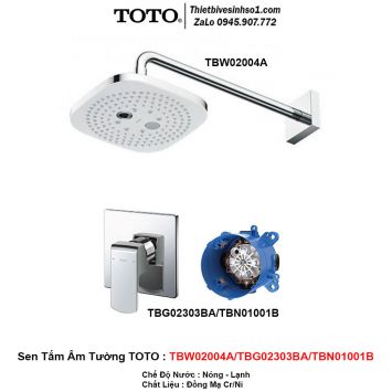 Sen Tắm Âm Tường TOTO TBW02004A-TBG02303BA-TBN01001B