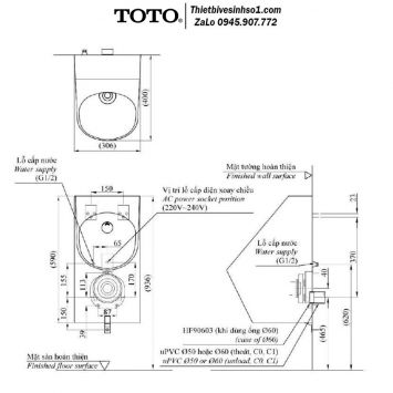 Tiểu Nam TOTO USWN925AEV