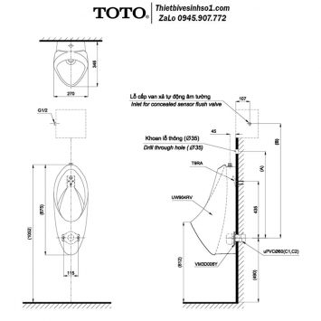 Tiểu Nam TOTO UT904R