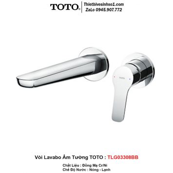 Vòi Lavabo Âm Tường TOTO TLG03308BB